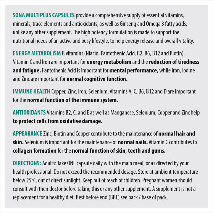 Sona MultiPlus 60 Capsules