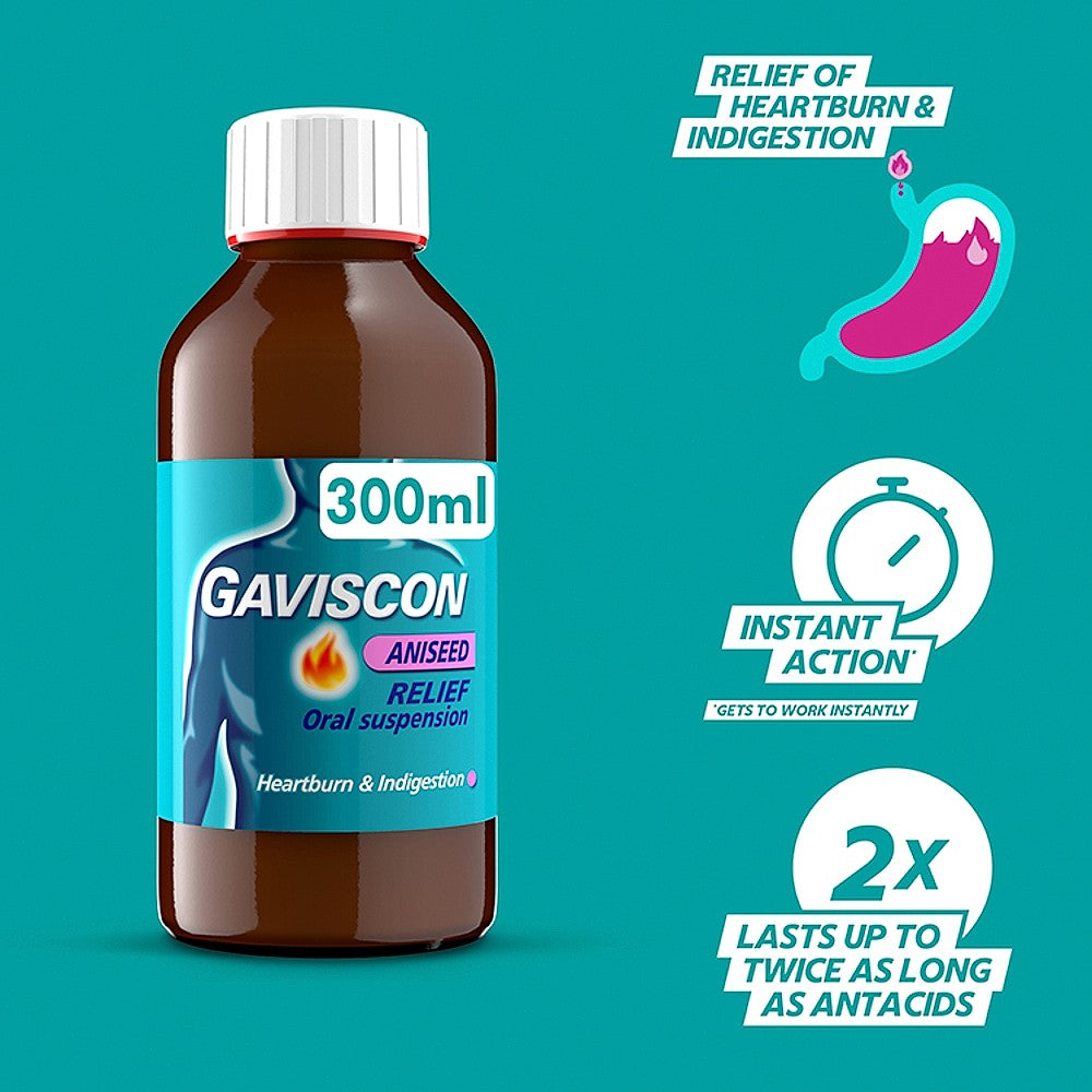 GAVISCON ANISEED LIQUID X 300ML