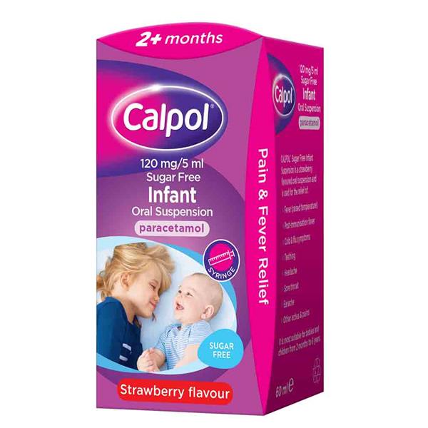 Calpol Infant 2m+ Strawberry Sugar Free X 140ML