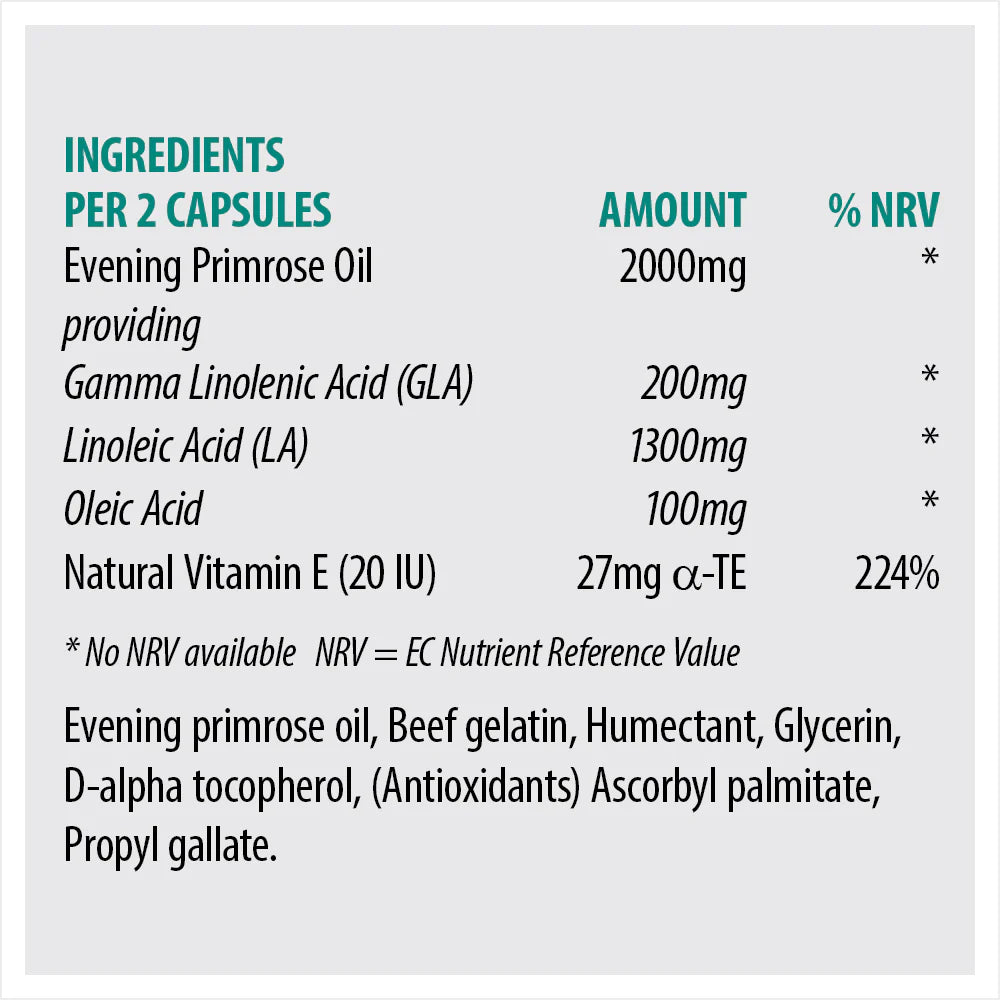 SONA EVENING PRIMROSE OIL 1000MG 30’s