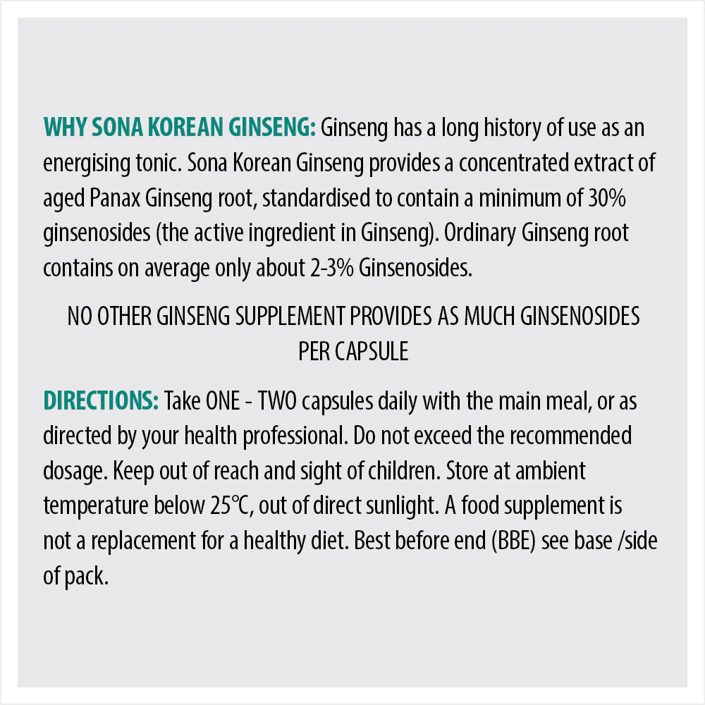 SONA KOREAN GINSENG