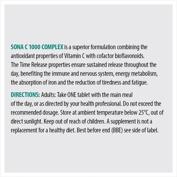 SONA VITAMIN C COMPLEX 1000MG TABS X 30