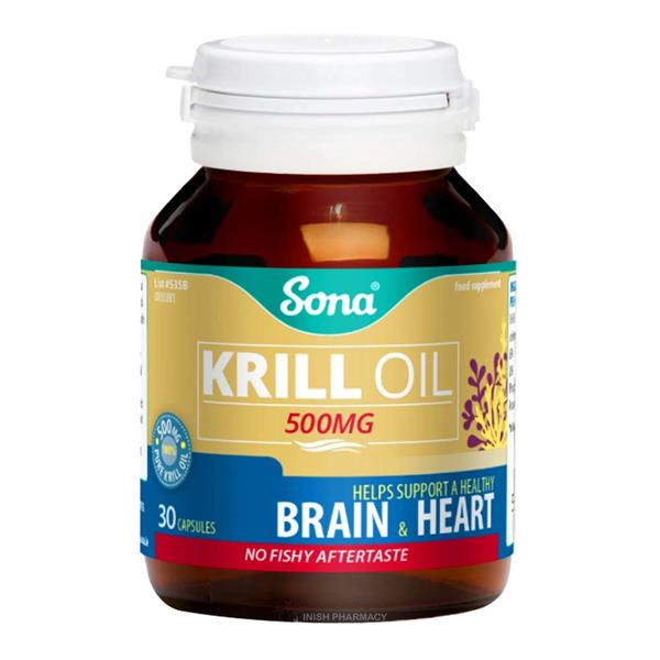 SONA KRILL OIL 500MG CAPS 30PK