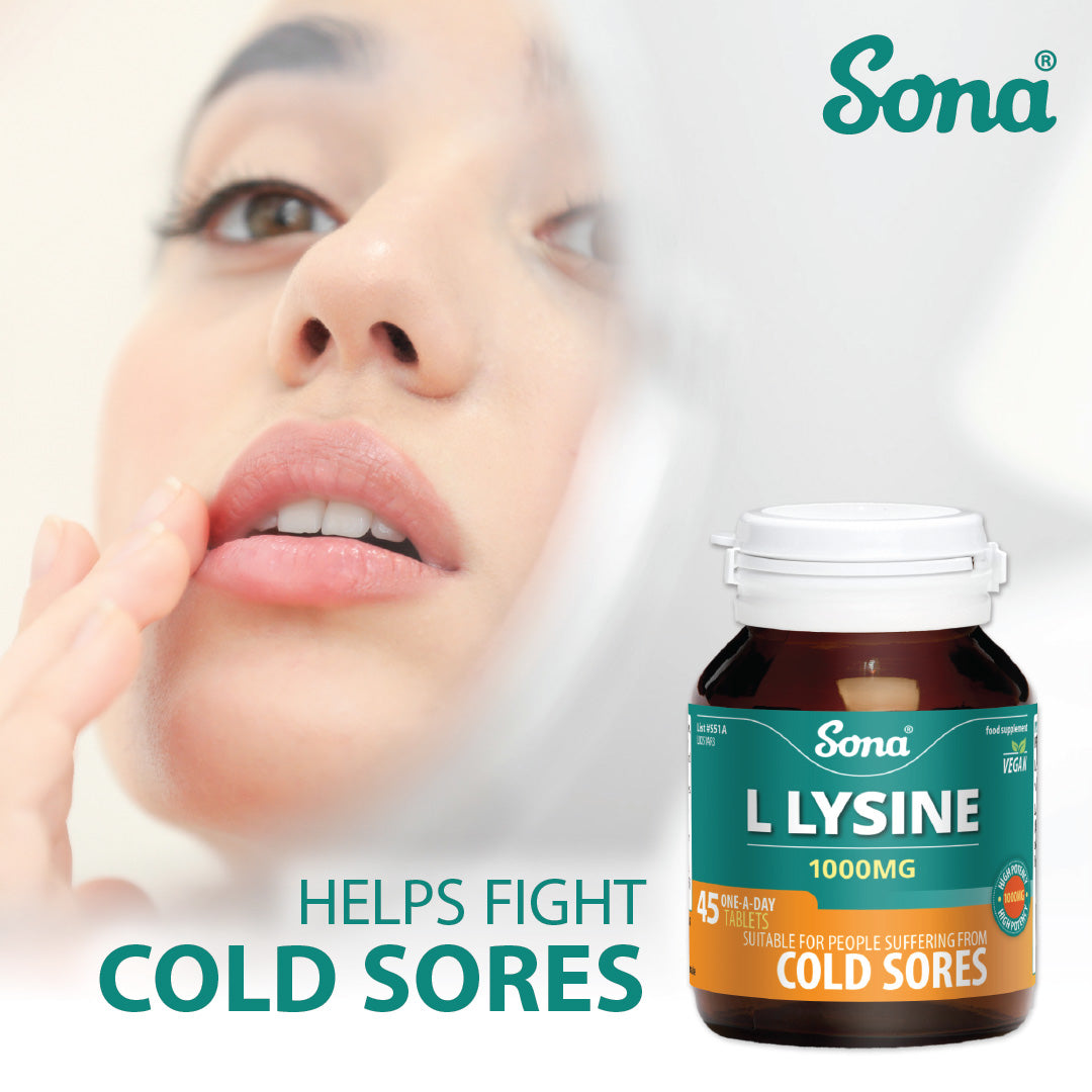 SONA L LYSINE 1000MG 45 TABLETS