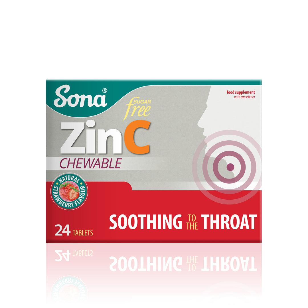 SONA ZINC CHEWABLE TABLETS 24’s