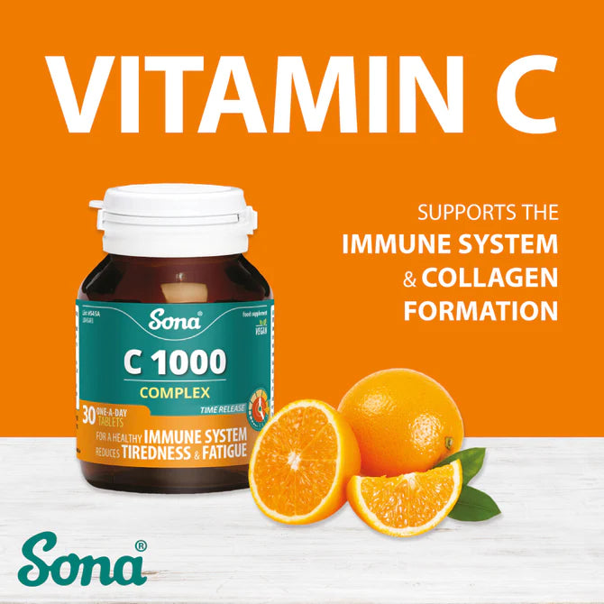 SONA VITAMIN C COMPLEX 1000MG TABS X 30