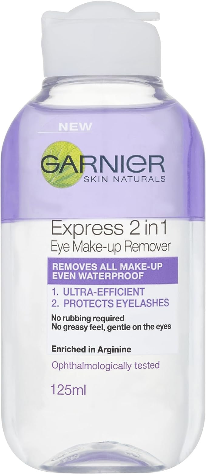 GARNIER EXPRESS 2IN1 EYE MAKEUP REMVR 125ML