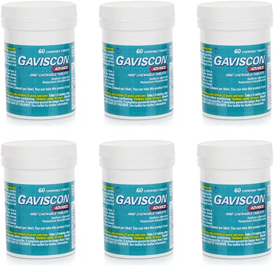 GAVISCON ADVANCE CHEWABLE TABLETS X 60