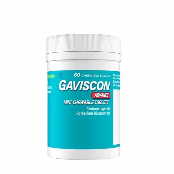 GAVISCON ADVANCE CHEWABLE TABLETS X 60