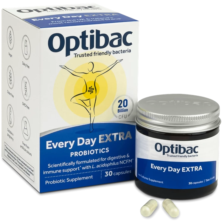 OptiBac Probiotics For Every Day Extra Strength 30 Capsules