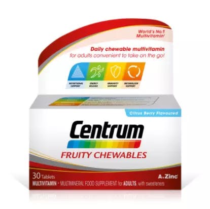 Centrum Fruity Chewables 30 tabs