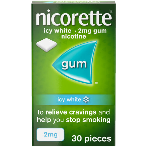 Nicorette Icy White Gum 2mg 30’s